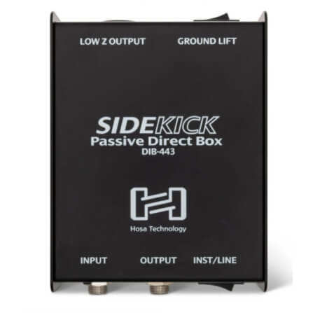 ดีไอบ๊อกส์ Hosa (DIB-443) Sidekick Passive DI Box, 1/4 in TS to XLR3M_2